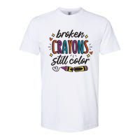 Broken Crayons Still Color Mental Health Matters Quote Softstyle CVC T-Shirt