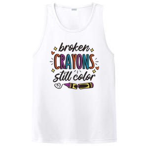 Broken Crayons Still Color Mental Health Matters Quote PosiCharge Competitor Tank