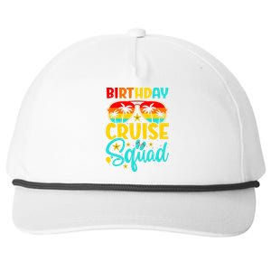 Birthday Cruise Squad Cruising Vacation Funny Crew Snapback Five-Panel Rope Hat