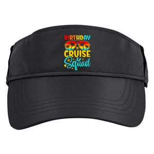 Birthday Cruise Squad Cruising Vacation Funny Crew Adult Drive Performance Visor