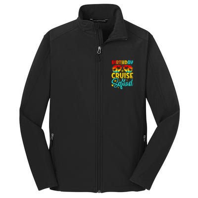 Birthday Cruise Squad Cruising Vacation Funny Crew Core Soft Shell Jacket