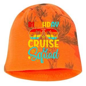 Birthday Cruise Squad Cruising Vacation Funny Crew Kati - Camo Knit Beanie