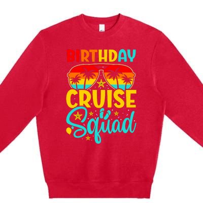 Birthday Cruise Squad Cruising Vacation Funny Crew Premium Crewneck Sweatshirt