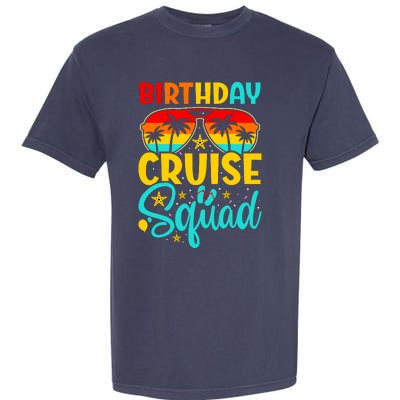 Birthday Cruise Squad Cruising Vacation Funny Crew Garment-Dyed Heavyweight T-Shirt