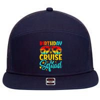 Birthday Cruise Squad Cruising Vacation Funny Crew 7 Panel Mesh Trucker Snapback Hat