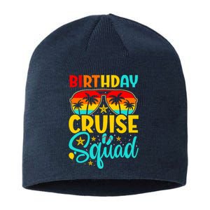 Birthday Cruise Squad Cruising Vacation Funny Crew Sustainable Beanie