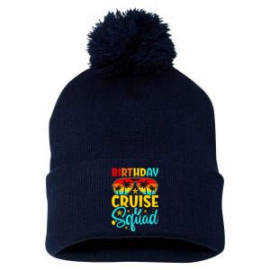 Birthday Cruise Squad Cruising Vacation Funny Crew Pom Pom 12in Knit Beanie