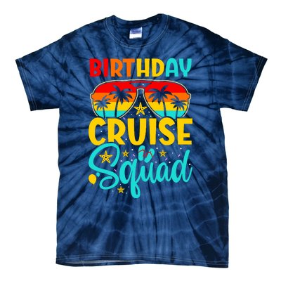 Birthday Cruise Squad Cruising Vacation Funny Crew Tie-Dye T-Shirt