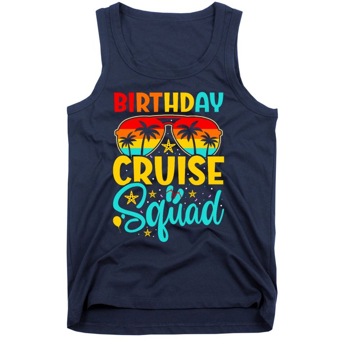 Birthday Cruise Squad Cruising Vacation Funny Crew Tank Top