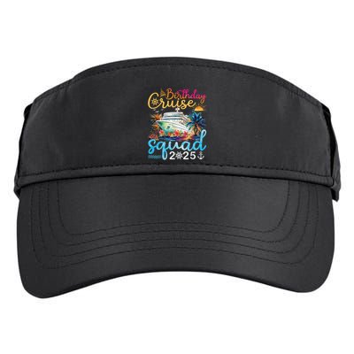 Birthday Cruise Squad 2025 Family Cruise Vacation Birthday Adult Drive Performance Visor