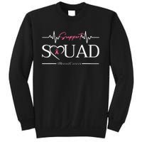 Breast Cancer Squad With Heart And Ribbon Sweatshirt