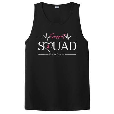 Breast Cancer Squad With Heart And Ribbon PosiCharge Competitor Tank