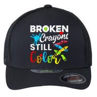 Broken Crayons Still Color Flexfit Unipanel Trucker Cap