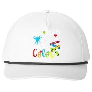 Broken Crayons Still Color Snapback Five-Panel Rope Hat