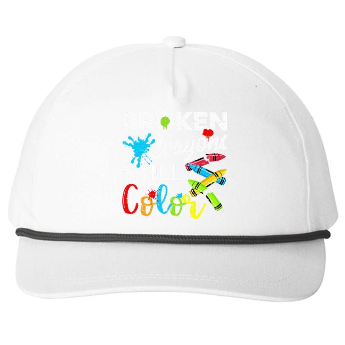 Broken Crayons Still Color Snapback Five-Panel Rope Hat