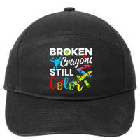 Broken Crayons Still Color 7-Panel Snapback Hat