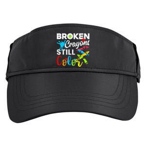 Broken Crayons Still Color Adult Drive Performance Visor