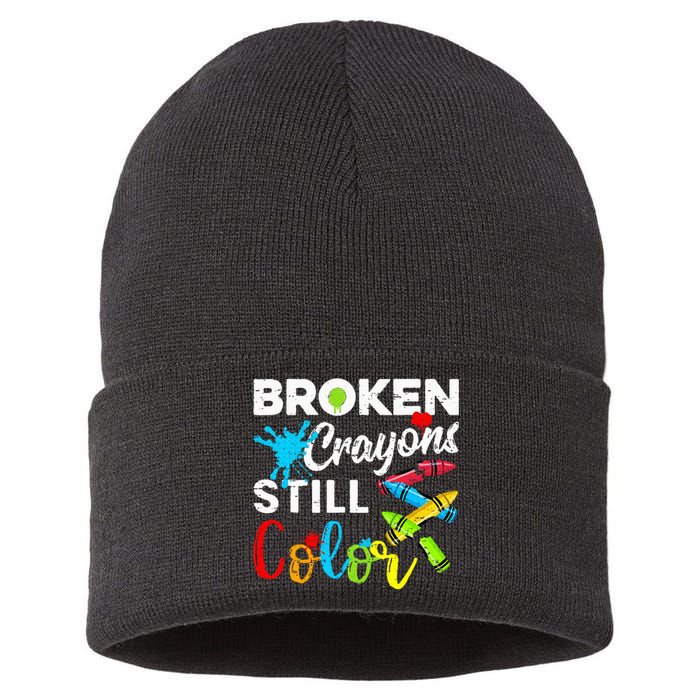 Broken Crayons Still Color Sustainable Knit Beanie