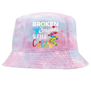 Broken Crayons Still Color Tie-Dyed Bucket Hat