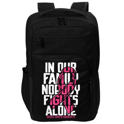 Breast Cancer Support Pink Family Breast Cancer Awareness  Impact Tech Backpack