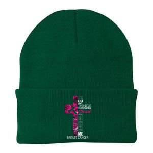 Breast Cancer Survivor Gifts Christian Pink Ribbon Mom Knit Cap Winter Beanie