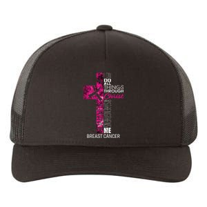 Breast Cancer Survivor Gifts Christian Pink Ribbon Mom Yupoong Adult 5-Panel Trucker Hat