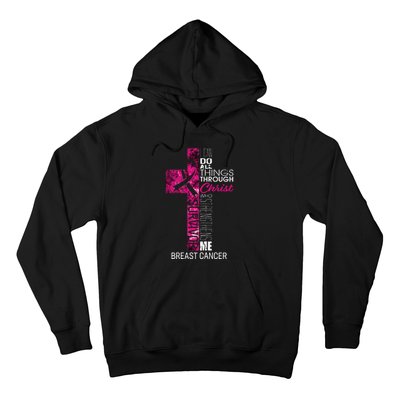 Breast Cancer Survivor Gifts Christian Pink Ribbon Mom Hoodie