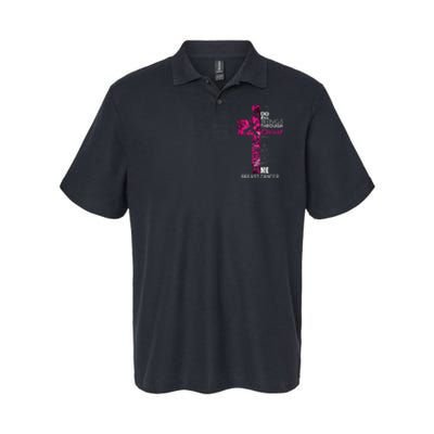 Breast Cancer Survivor Gifts Christian Pink Ribbon Mom Softstyle Adult Sport Polo