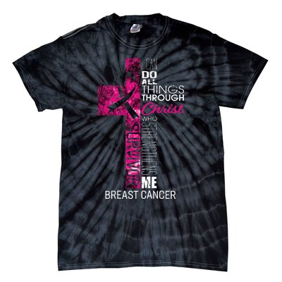 Breast Cancer Survivor Gifts Christian Pink Ribbon Mom Tie-Dye T-Shirt