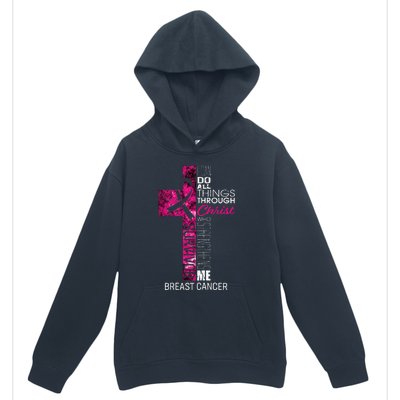 Breast Cancer Survivor Gifts Christian Pink Ribbon Mom Urban Pullover Hoodie