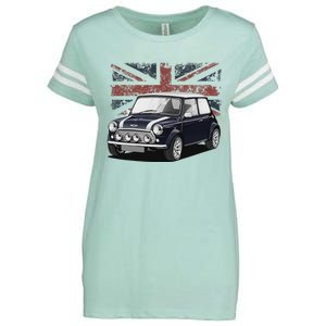 British Classic Sports Mini Car With Flag Enza Ladies Jersey Football T-Shirt