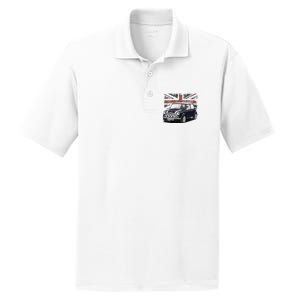 British Classic Sports Mini Car With Flag PosiCharge RacerMesh Polo