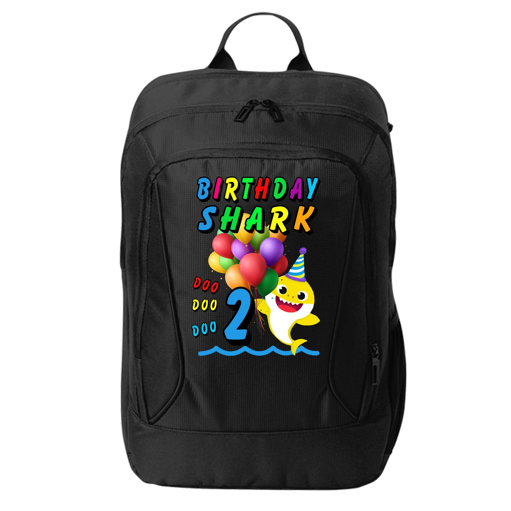 Baby Cute Shark Birthday Boy 2 Year Old City Backpack