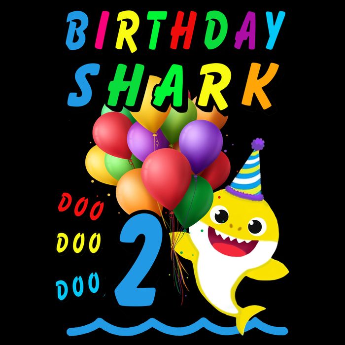 Baby Cute Shark Birthday Boy 2 Year Old Impact Tech Backpack