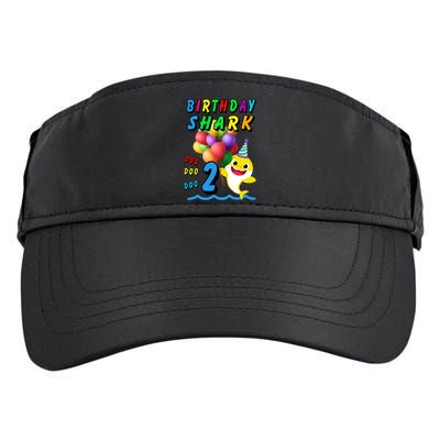 Baby Cute Shark Birthday Boy 2 Year Old Adult Drive Performance Visor