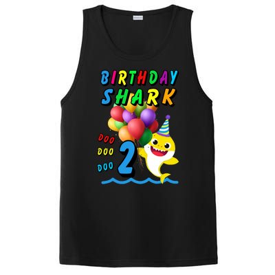 Baby Cute Shark Birthday Boy 2 Year Old PosiCharge Competitor Tank