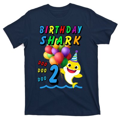 Baby Cute Shark Birthday Boy 2 Year Old T-Shirt