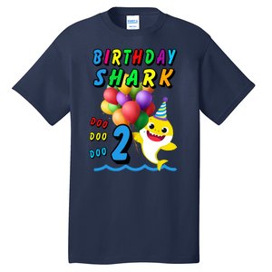 Baby Cute Shark Birthday Boy 2 Year Old Tall T-Shirt