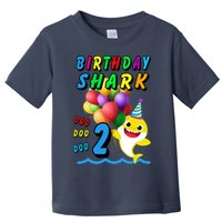 Baby Cute Shark Birthday Boy 2 Year Old Toddler T-Shirt