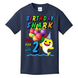 Baby Cute Shark Birthday Boy 2 Year Old Kids T-Shirt