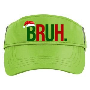 Bruh Christmas Santa Funny Adult Drive Performance Visor