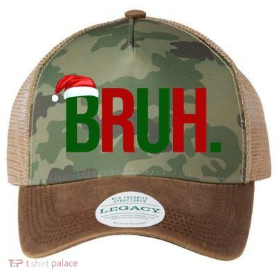 Bruh Christmas Santa Funny Legacy Tie Dye Trucker Hat