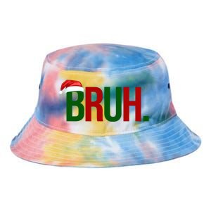 Bruh Christmas Santa Funny Tie Dye Newport Bucket Hat