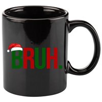 Bruh Christmas Santa Funny 11oz C Handle Ceramic Mug