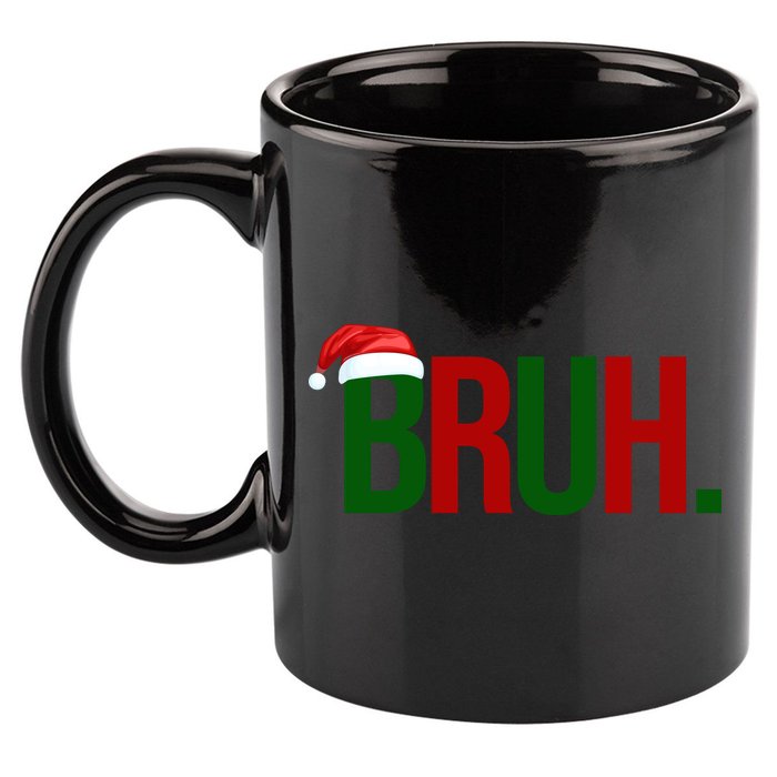 Bruh Christmas Santa Funny 11oz C Handle Ceramic Mug