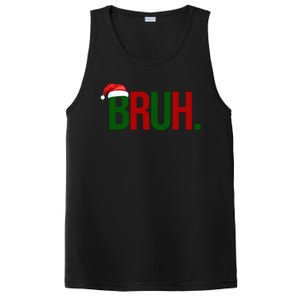 Bruh Christmas Santa Funny PosiCharge Competitor Tank