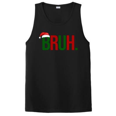 Bruh Christmas Santa Funny PosiCharge Competitor Tank