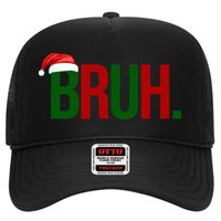 Bruh Christmas Santa Funny Trucker Hat