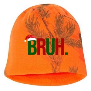 Bruh Christmas Santa Funny Kati - Camo Knit Beanie