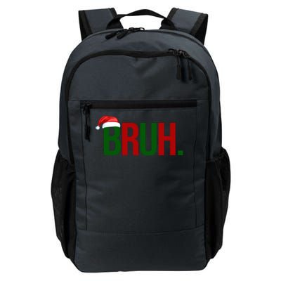 Bruh Christmas Santa Funny Daily Commute Backpack